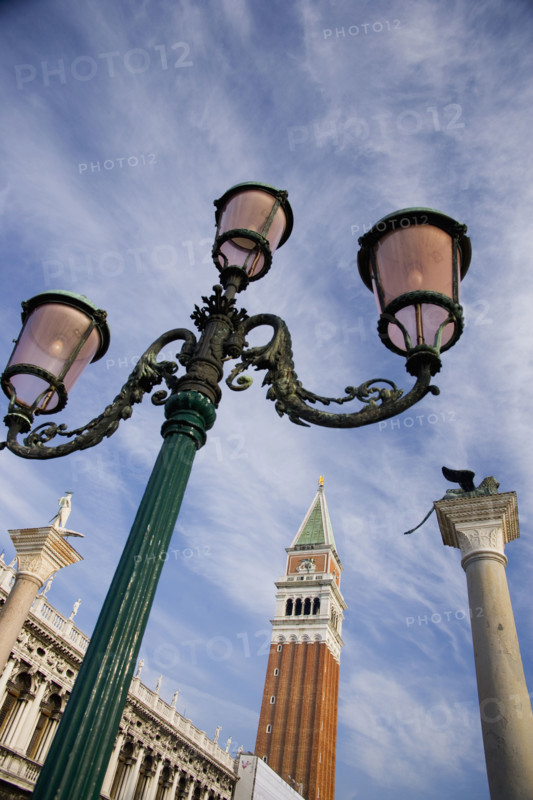 Campanile in the Piazza San Marco Venice Italy.