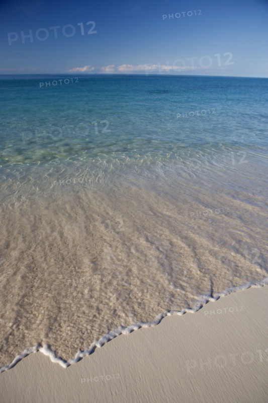 Deserted tropical beach.
