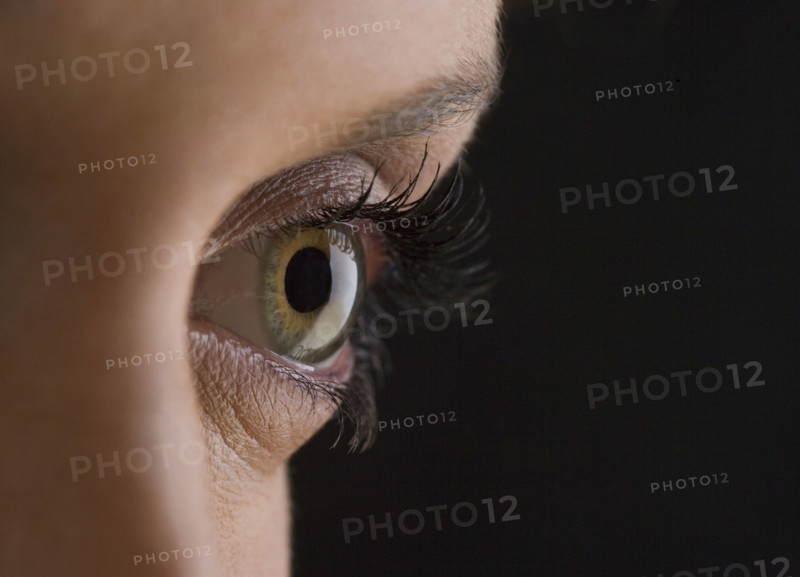 Closeup of female eye.