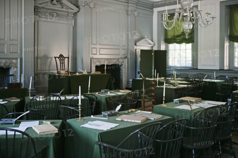 Assembly room in Independence Hall Philadelphia PA.