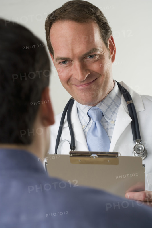 Doctor meeting with patient.