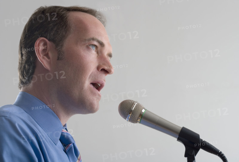 Man giving a speech.