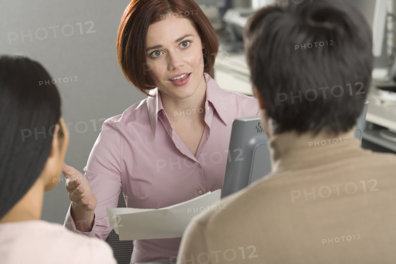 Office colleagues in a meeting.