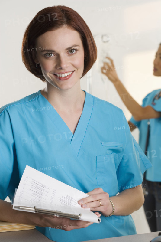 Portrait of a female medical worker.