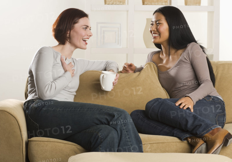 Woman friends talking.