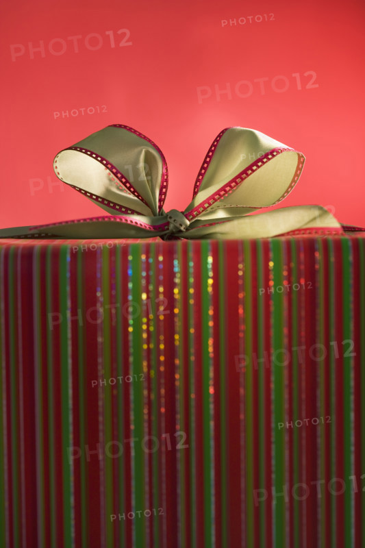 Still life of Christmas present.