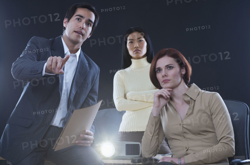 Businessman making a presentation.