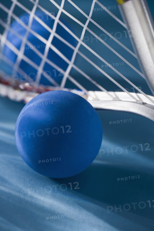 Closeup of racquetball gear.