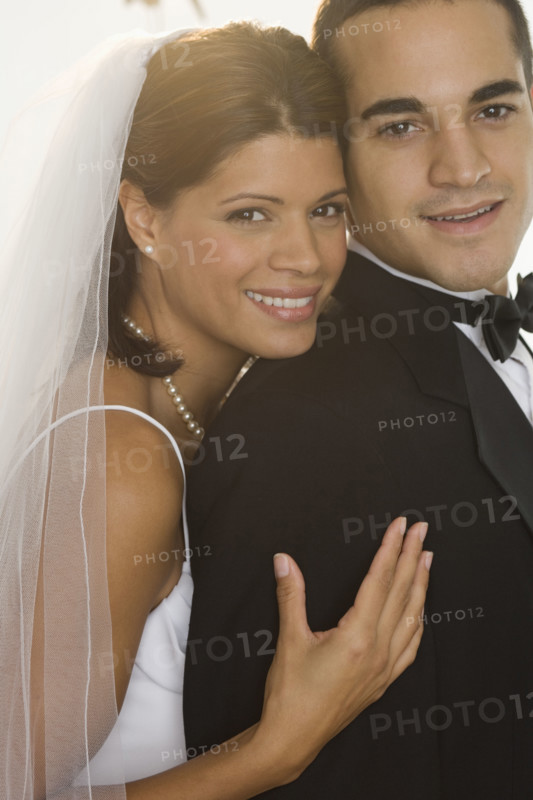 Portrait of bride and groom.