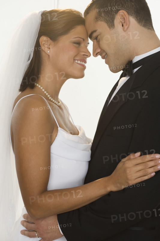 Portrait of bride and groom.