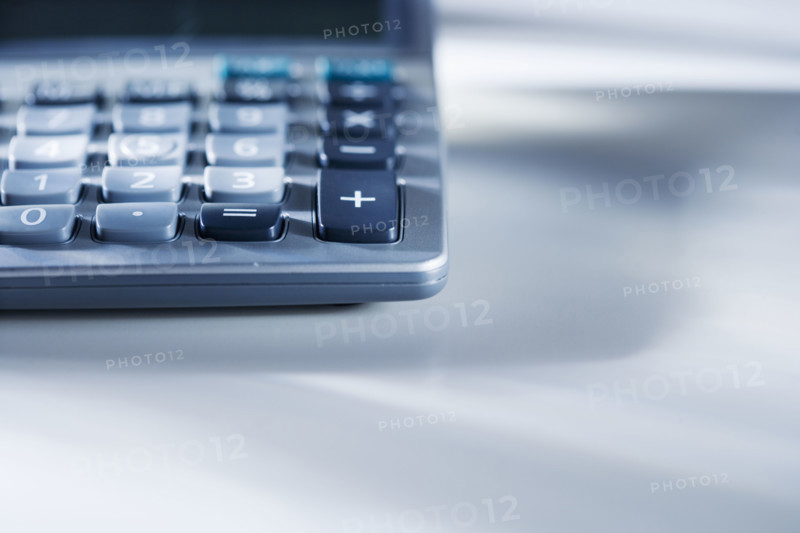 Closeup of a calculator.
