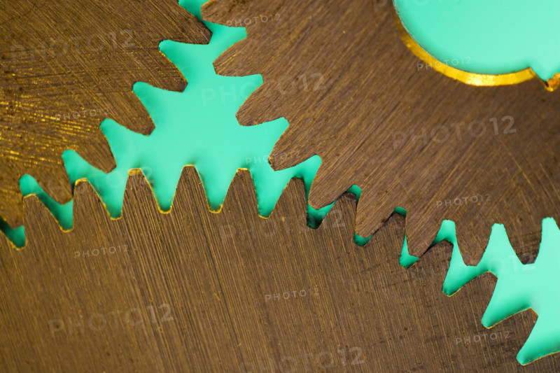 Close up of cog wheels.