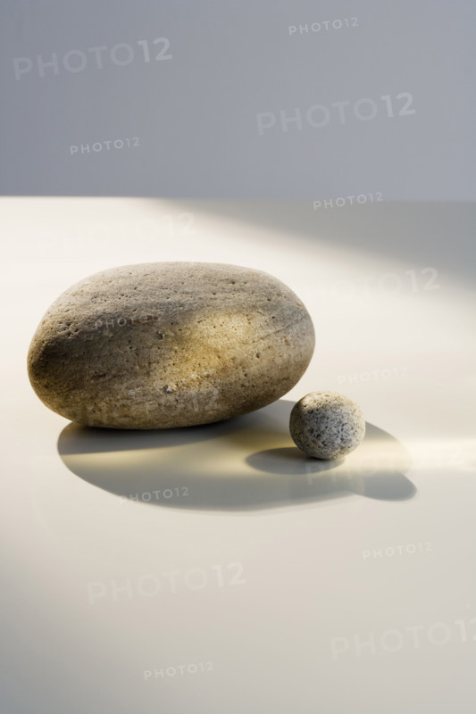 Large and small stone indoors .