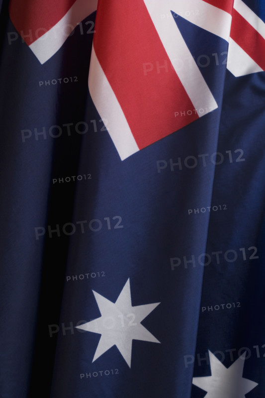 Close up of flag of Australia.