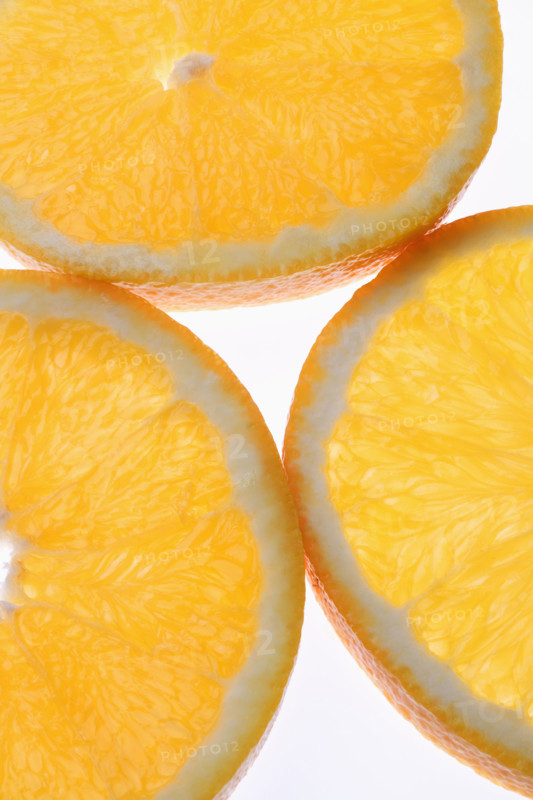 Close up of orange slices.