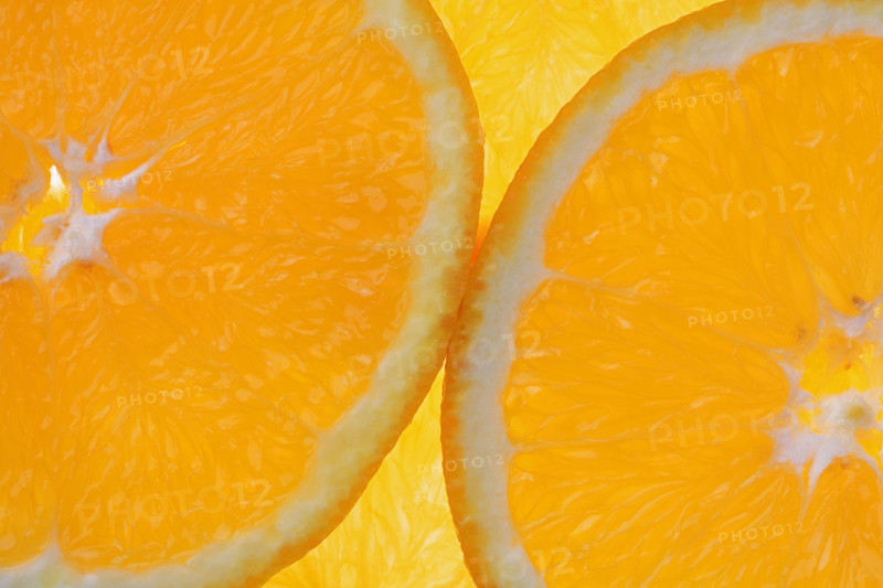 Close up of orange slices.