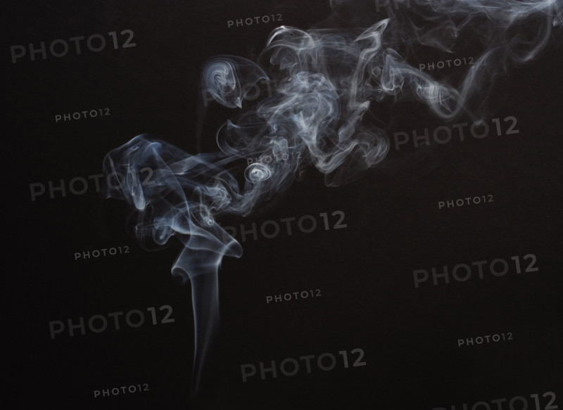 Smoke with black background.