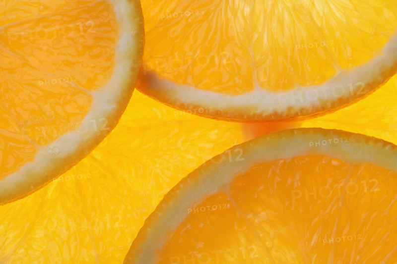 Close up of orange slices.