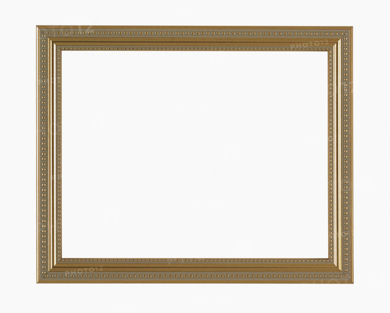 Studio shot of empty picture frame.