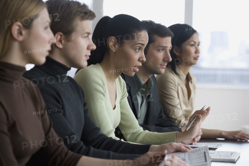 Group of businesspeople at meeting.