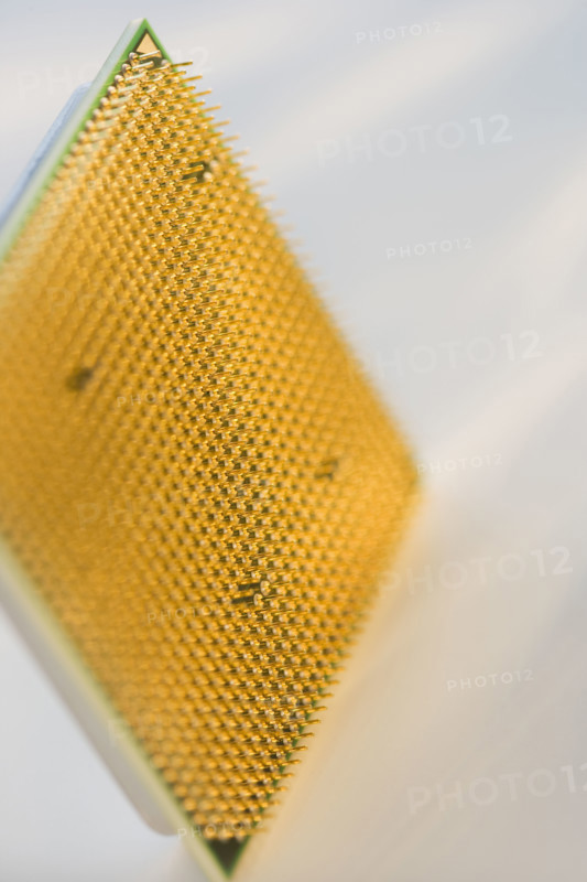 Close up of computer chip.