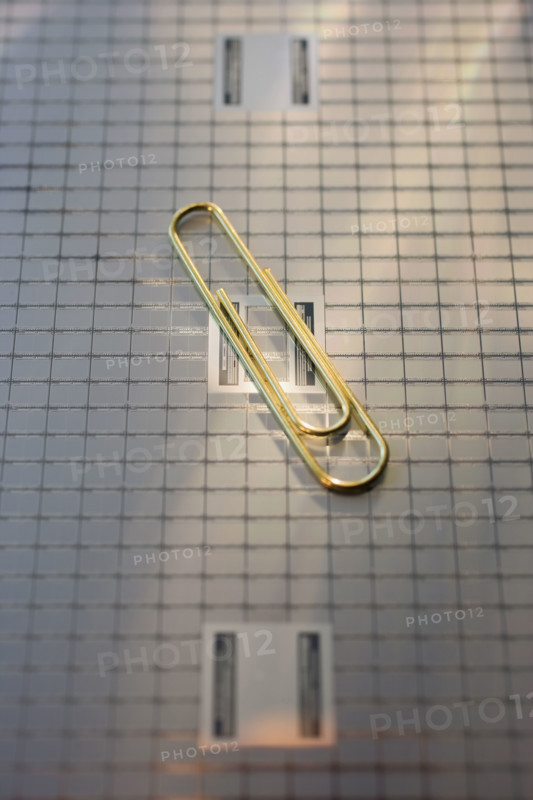 Close up of paper clip.