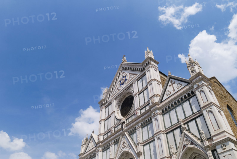 Low angle view of Santa Maria Novella, Florence, Italy.