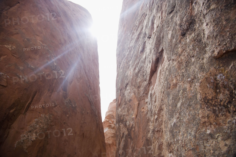 Red Rock at Arches National Park Moab Utah USA. Date : 2006