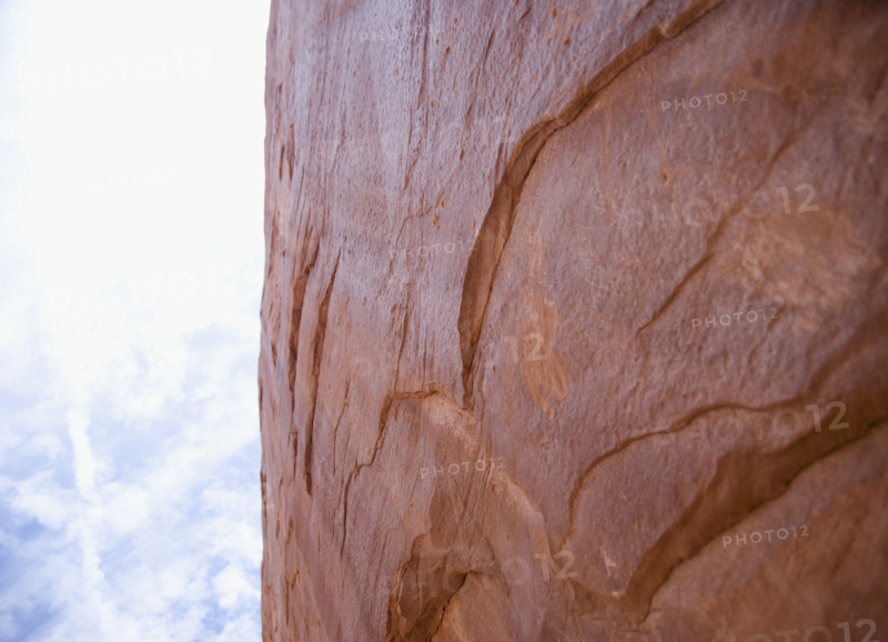 Red Rock in Arches National Park Moab Utah USA. Date : 2006