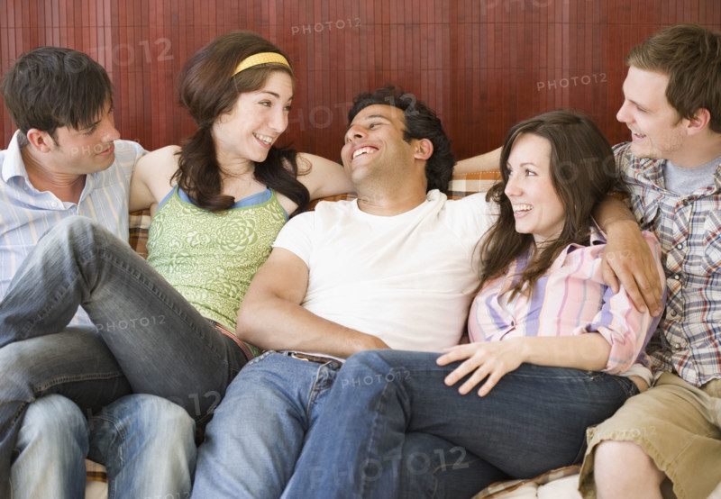 Friends on sofa. Date : 2007