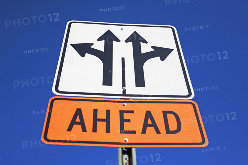 Low angle view of street sign. Date : 2007