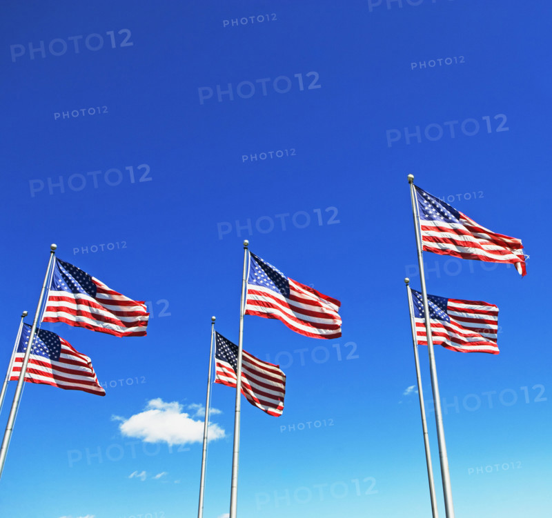 American flags. Date : 2007