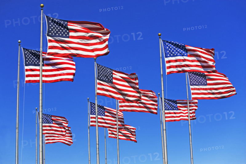 American flags. Date : 2007