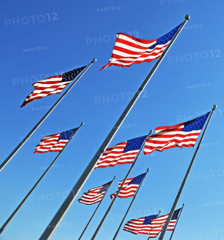 American flags. Date : 2007