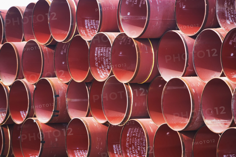 Stack of large pipes. Date : 2007