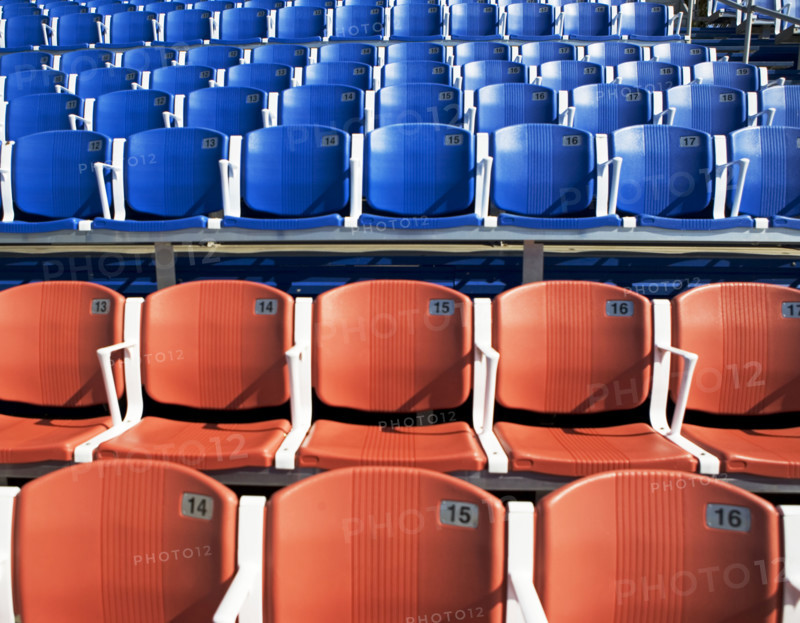 Numbered arena seating. Date : 2007