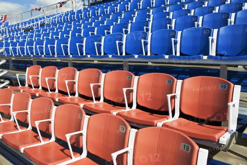 Numbered arena seating. Date : 2007