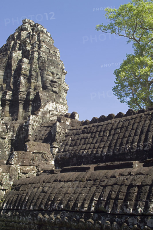 Ancient Temple Angkor Thom Angkor Wat Bayon Cambodia Khmer. Date : 2006