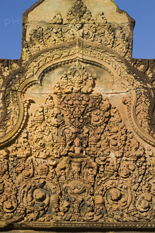 Ancient Temple Angkor Wat Banteay Srei Cambodia Khmer. Date : 2006