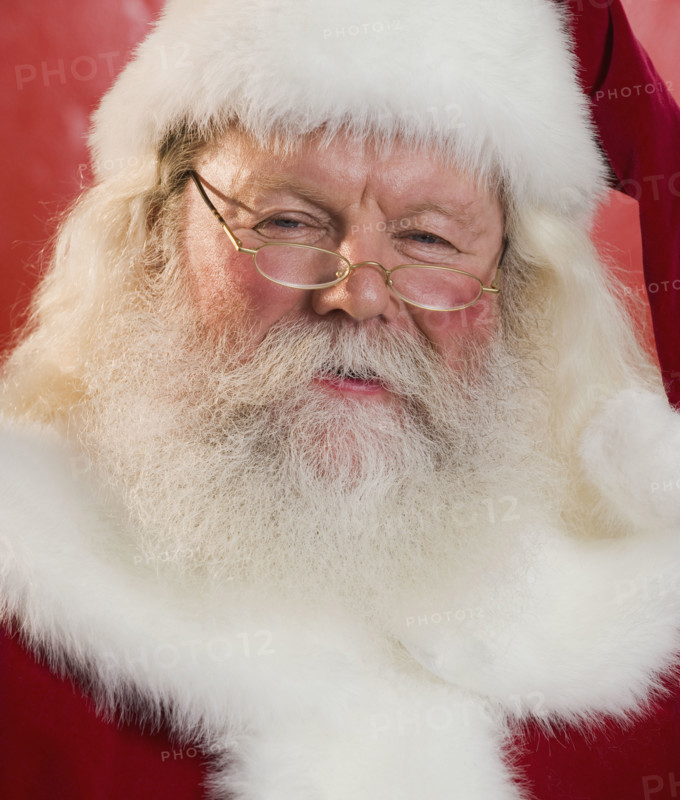 Portrait of Santa Claus.
