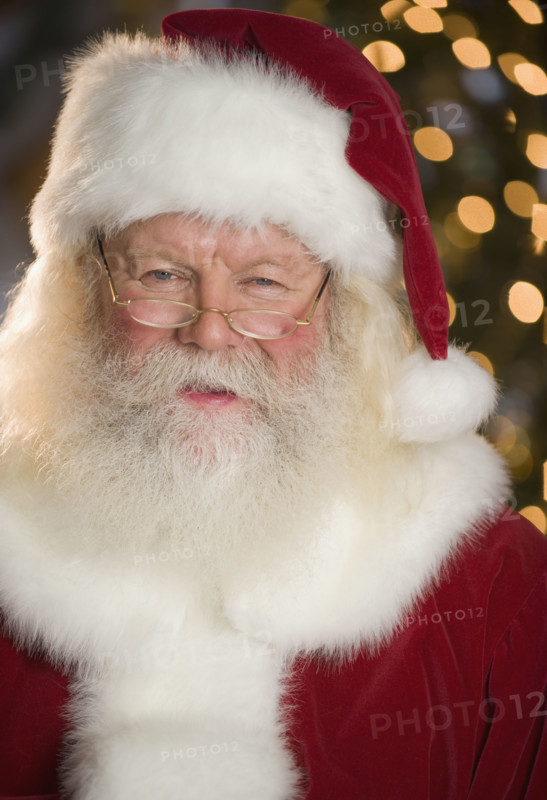 Portrait of Santa Claus.