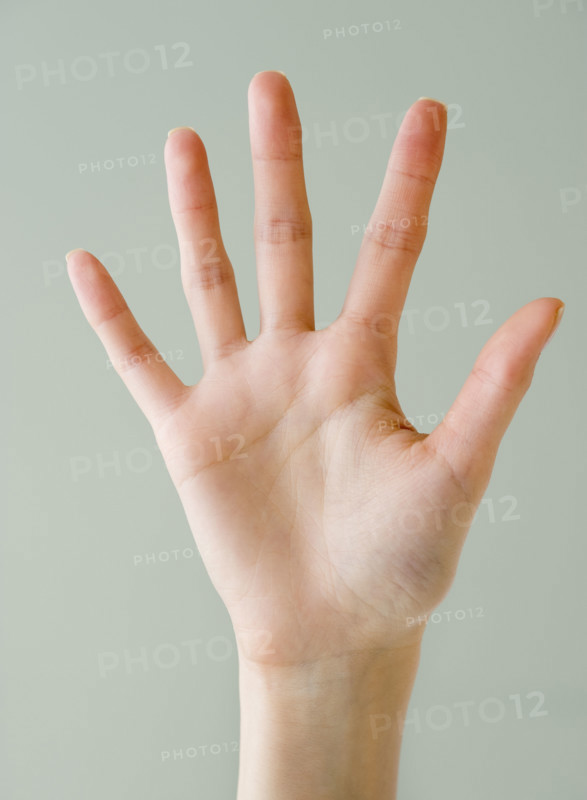 Close up of woman’s hand.