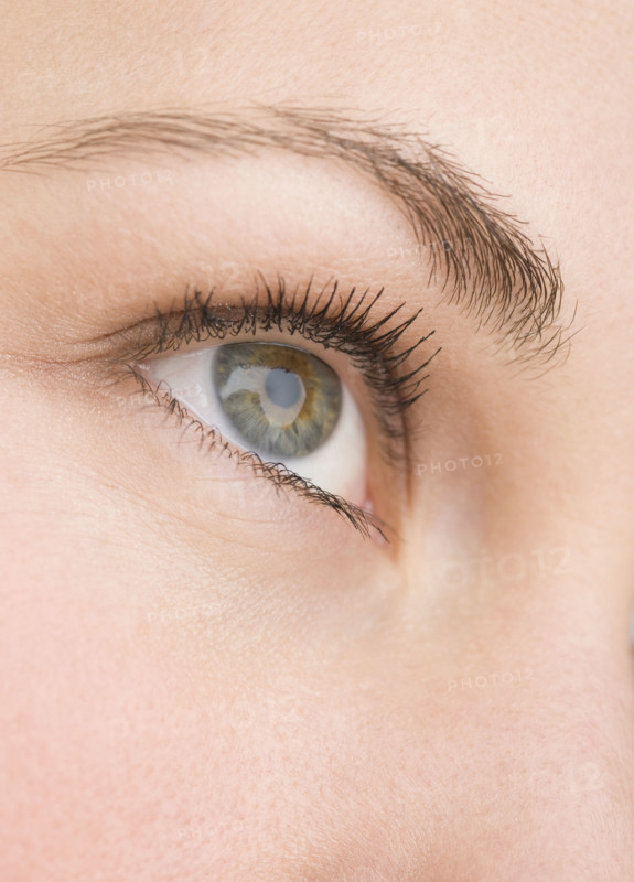 Extreme close up of woman’s eye.
