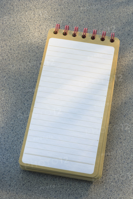 Blank pad of paper.