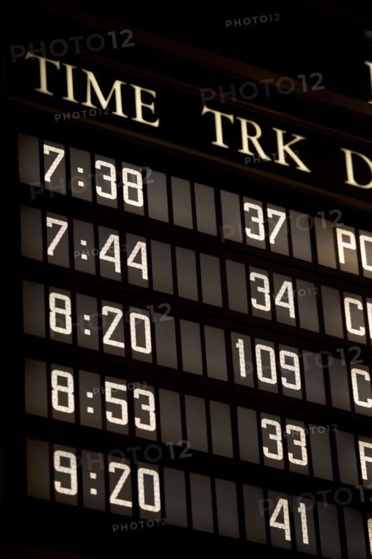 departure/arrival board. Date : 2008