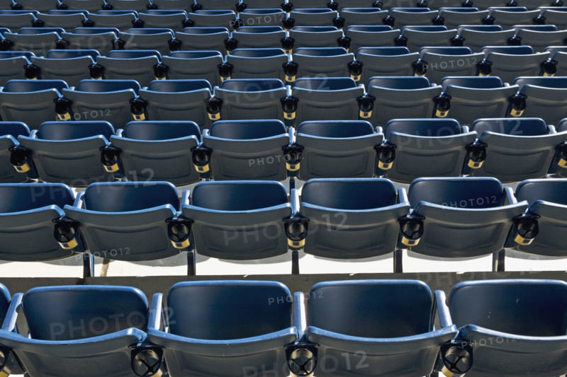 Empty rows of seating. Date : 2008
