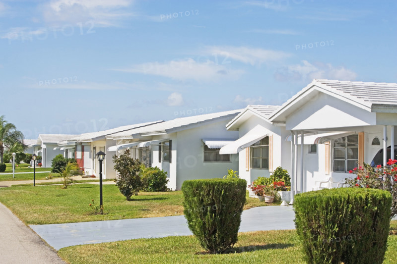 Row of houses, Boynton Beach, Florida, United States. Date : 2008