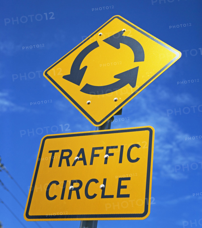Low angle view of street sign. Date : 2008