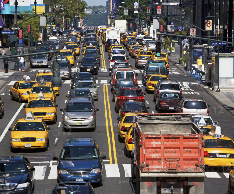 Traffic jam in city. Date : 2008