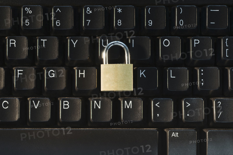 Lock on computer keyboard. Date : 2008